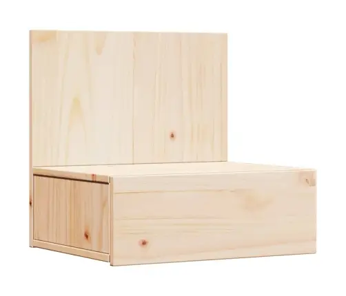 Naktinis Staliukas 2 Pcs Ruda 42 X 32.5 X 40 Cm Pušies Masyvas