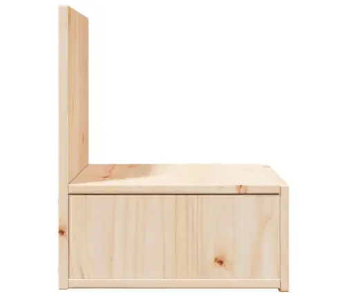 Naktinis Staliukas 2 Pcs Ruda 42 X 32.5 X 40 Cm Pušies Masyvas