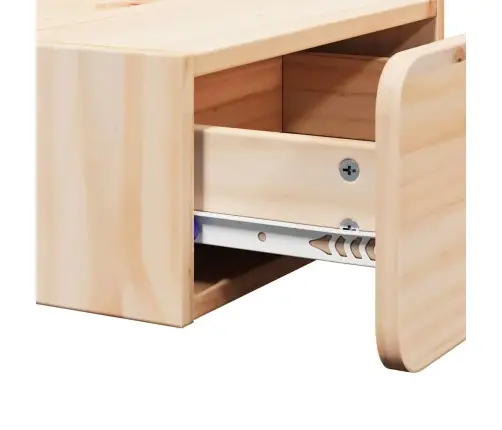 Sienā Piestiprināts Naktsgaldiņš 2 Pcs Brūna 39 X 34 X 16.5 Cm Vidaxl