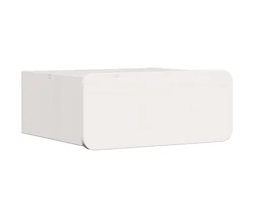 Sienā Piestiprināts Naktsgaldiņš Balts 39 X 34 X 16.5 Cm Vidaxl