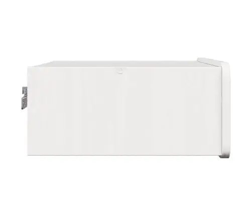 Sienā Piestiprināts Naktsgaldiņš Balts 39 X 34 X 16.5 Cm Vidaxl