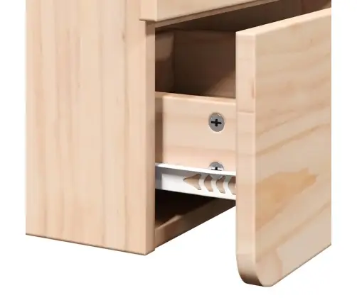 Öökapp Sahtliga 2 Pcs Pruun 39 X 34 X 33 Cm Männipuit