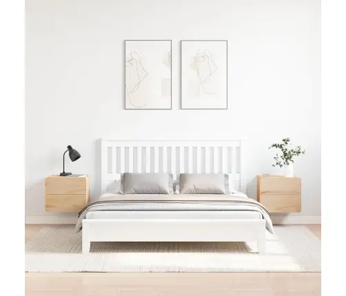 Öökapp Sahtliga 2 Pcs Pruun 39 X 34 X 33 Cm Männipuit