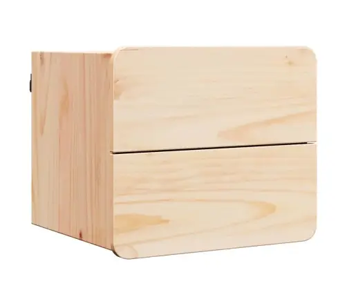 Öökapp Sahtliga 2 Pcs Pruun 39 X 34 X 33 Cm Männipuit