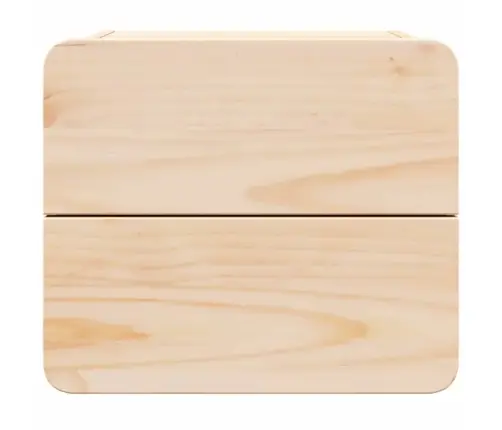 Öökapp Sahtliga 2 Pcs Pruun 39 X 34 X 33 Cm Männipuit