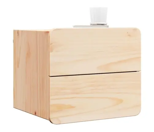 Öökapp Sahtliga 2 Pcs Pruun 39 X 34 X 33 Cm Männipuit