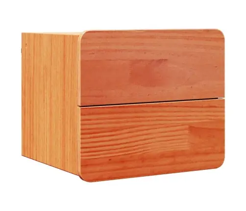 Naktsgaldiņš 2 Pcs Brūna 39 X 34 X 33 Cm Priedes Masīvkoks Vidaxl