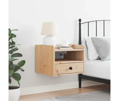 Naktsgaldiņš Brūna 38 X 36 X 29.5 Cm Masīvkoka Priede Vidaxl