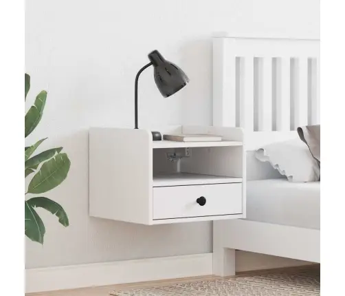 Nakts Skapīši 2 Pcs Balts 38 X 36 X 29.5 Cm Masīvkoka Priede Vidaxl