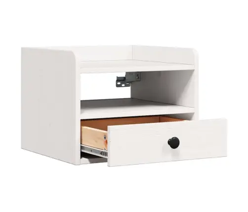 Nakts Skapīši 2 Pcs Balts 38 X 36 X 29.5 Cm Masīvkoka Priede Vidaxl