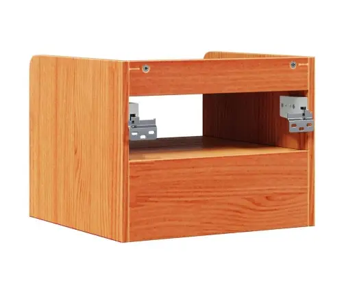 Naktsgaldiņš Vaska Brūna 38 X 36 X 29.5 Cm Masīvkoka Priede Vidaxl