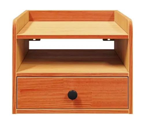 Naktsgaldiņš Vaska Brūna 38 X 36 X 29.5 Cm Masīvkoka Priede Vidaxl