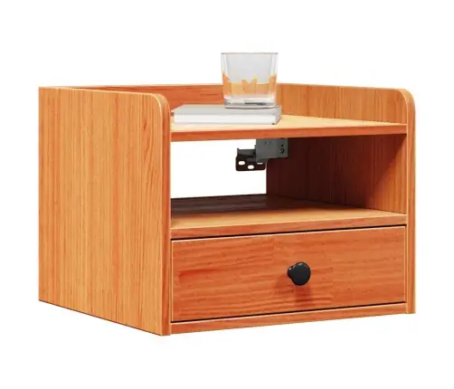 Nakts Skapīši Ar Atvilktni 2 Pcs Vaska Brūna 38 X 36 X 29.5 Cm Vidaxl