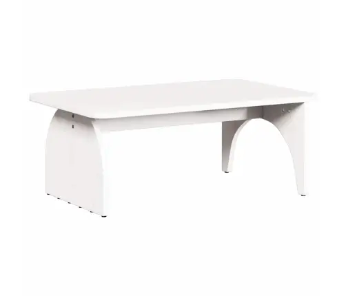 Kafijas Galdiņš Balts 80 X 50 X 31 Cm Masīvkoka Priede Vidaxl