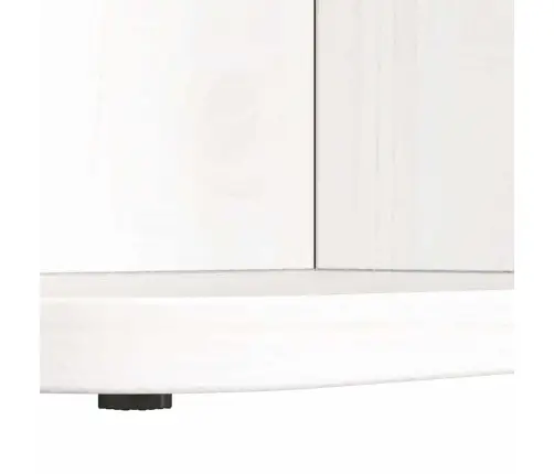 Kafijas Galdiņš Balts 80 X 39.5 X 33.5 Cm Masīvkoka Priede Vidaxl