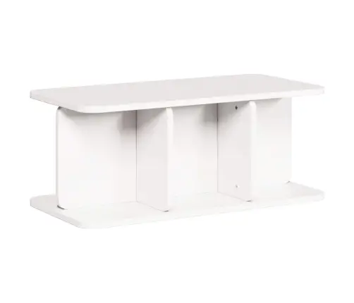 Kafijas Galdiņš Balts 80 X 39.5 X 33.5 Cm Masīvkoka Priede Vidaxl