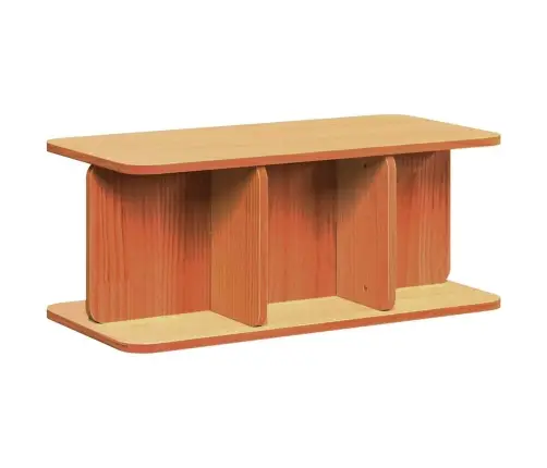 Kafijas Galdiņš Vaska Brūna 80 X 39.5 X 33.5 Cm Vidaxl