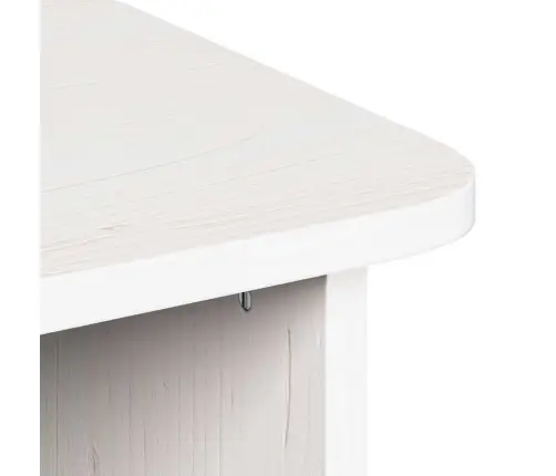 Kafijas Galdiņš 2 Pcs Balta 100 X 69 X 35.5 Cm Masīvkoka Priede Vidaxl