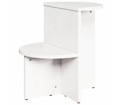 Kohvilaud Valge 50 X 40 X 50 Cm Männipuit
