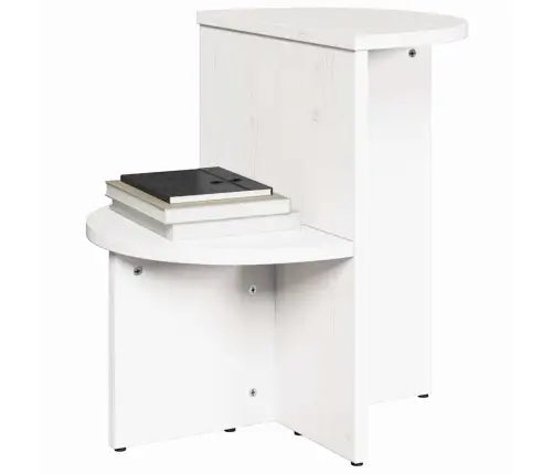 Kohvilaud Valge 50 X 40 X 50 Cm Männipuit