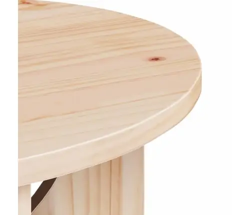 Kavos Staliukas Natūrali 50 X 50 X 35 Cm Pušies Masyvas