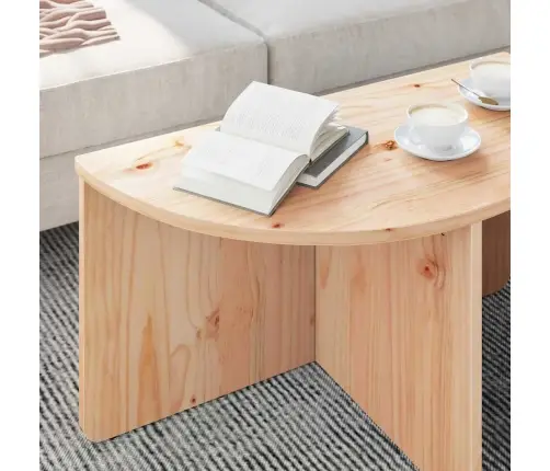 Kohvilaud 2 Pcs Neutraalne 79 X 39.5 X 40 Cm Männipuit