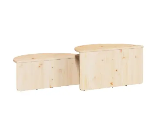 Kohvilaud 2 Pcs Neutraalne 79 X 39.5 X 40 Cm Männipuit