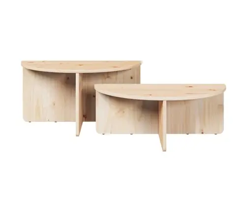 Kohvilaud 2 Pcs Neutraalne 79 X 39.5 X 40 Cm Männipuit