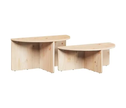 Kohvilaud 2 Pcs Neutraalne 79 X 39.5 X 40 Cm Männipuit