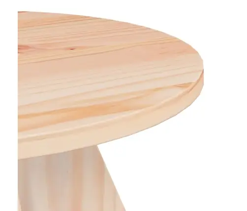 Kafijas Galdiņš 3 Pcs Dabīgs 49 X 49 X 30 Cm Masīvkoka Priede Vidaxl