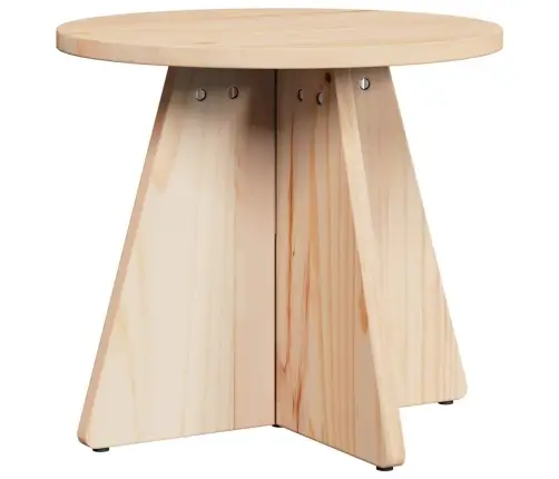 Kafijas Galdiņš 3 Pcs Dabīgs 49 X 49 X 30 Cm Masīvkoka Priede Vidaxl