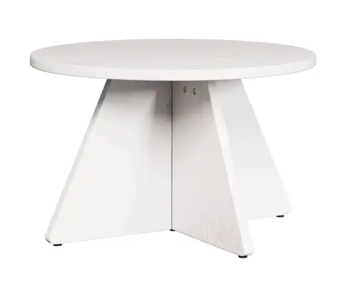 Kafijas Galda Komplekts 3 Pcs Balta 49 X 49 X 30 Cm Vidaxl