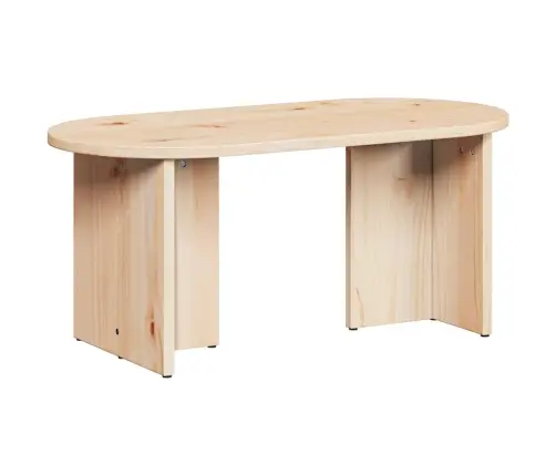 Kafijas Galdiņš Dabiska 80 X 39.5 X 35 Cm Masīvkoka Priede Vidaxl