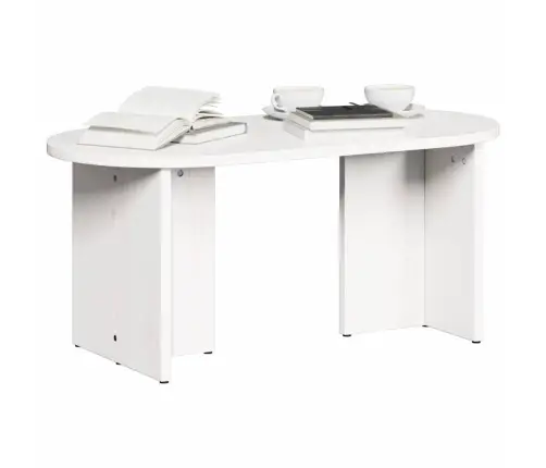 Kavos Staliukas Balta 80 X 39,5 X 35 Cm Pušies Medienos Masyvas