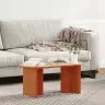 Kafijas Galdiņš Vaska Brūna 80 X 39.5 X 35 Cm Masīvkoka Priede Vidaxl