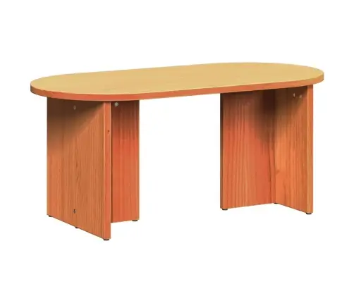 Kafijas Galdiņš Vaska Brūna 80 X 39.5 X 35 Cm Masīvkoka Priede Vidaxl