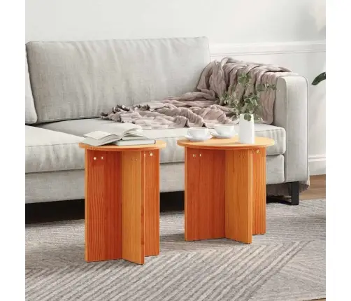 Kavos Staliukas 2 Pcs Vaško Ruda 41.5 X 41.5 X 41 Cm