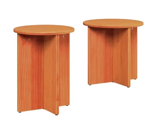 Kavos Staliukas 2 Pcs Vaško Ruda 41.5 X 41.5 X 41 Cm