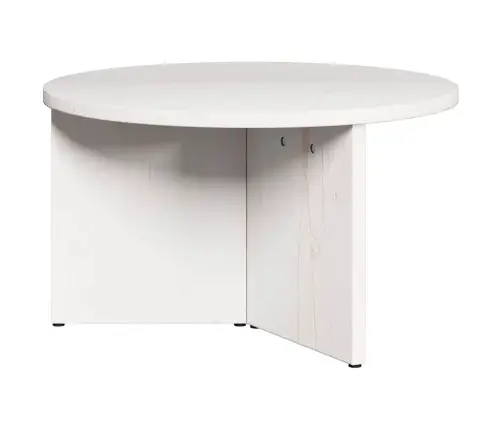 Kohvilaud 2 Pcs Valge Männipuit