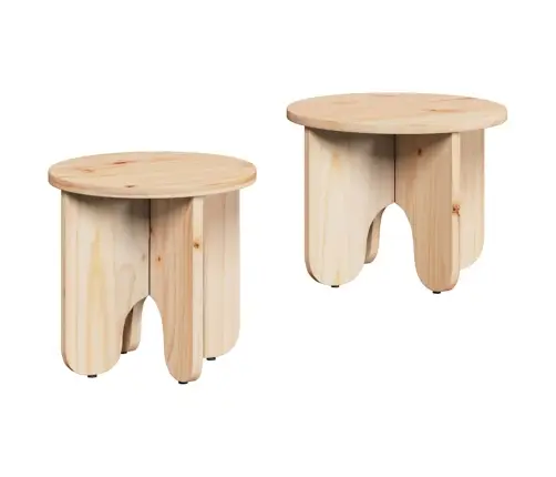 Kavos Staliukas 2 Pcs Natūrali 39.5 X 39.5 X 30 Cm