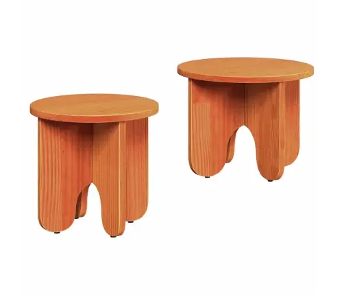 Kafijas Galda Komplekts 2 Pcs Vaska Brūna 39.5 X 39.5 X 30 Cm Vidaxl Kafijas Galda Komplekts 2 Pcs Vaska Brūna 39.5 X 39.5 X 30 Cm Vidaxl