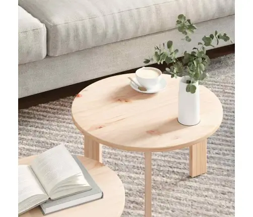 Kavos Staliukas 2 Pcs Natūrali 47.5 X 47.5 X 27 Cm