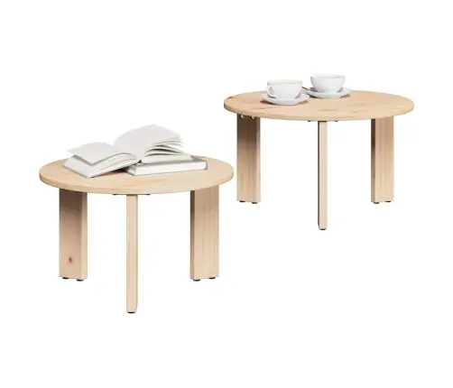 Kavos Staliukas 2 Pcs Natūrali 47.5 X 47.5 X 27 Cm