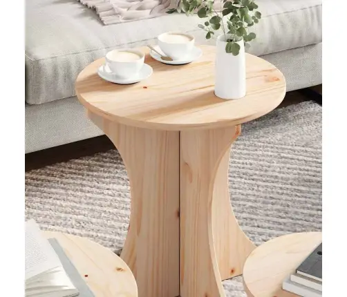 Kafijas Galdiņš 3 Pcs Dabīgs 46 X 46 X 47 Cm Masīvkoka Priede Vidaxl Kafijas Galdiņš 3 Pcs Dabīgs 46 X 46 X 47 Cm Masīvkoka Priede Vidaxl