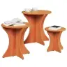 Kohvilaud 3 Pcs Vahapruun 46 X 46 X 47 Cm Männipuit Kohvilaud 3 Pcs Vahapruun 46 X 46 X 47 Cm Männipuit