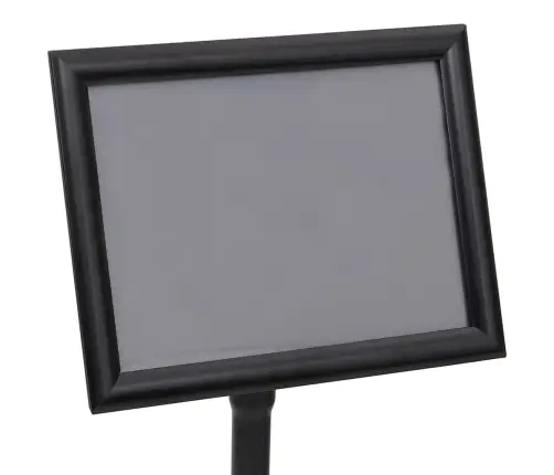 Plakato Stendai 2 Pcs Juoda 32.7 X 24 X 108 Cm Aliuminis