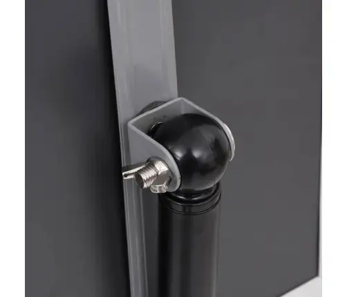 Plakato Stendai 2 Pcs Juoda 32.7 X 24 X 108 Cm Aliuminis