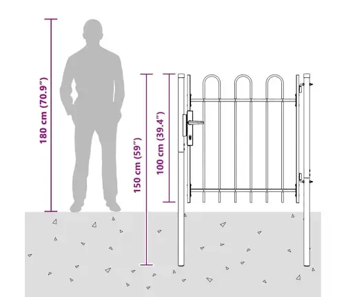 Žoga Vārti Pelēka 100 X 100 Cm Pulvera Pārklājuma Tērauds Vidaxl
