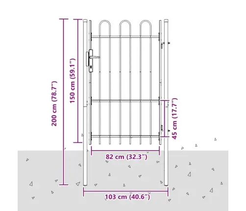 Tara Aed Lukuga Hall 103 X 200 Cm Pulbervärvitud Teras