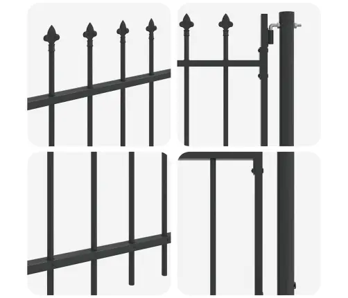 Tvora Vartai Pilka 103 X 250 Cm Milteliniu Būdu Dengtas Plienas